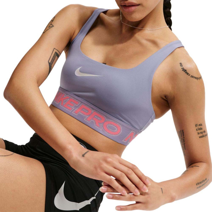 Nike Pro Reggiseno Sportivo Medium Support Lilla Donna