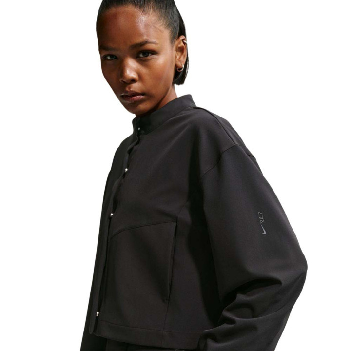 Nike 24.7 Perfectstretch Felpa Palestra Crop Nero Donna