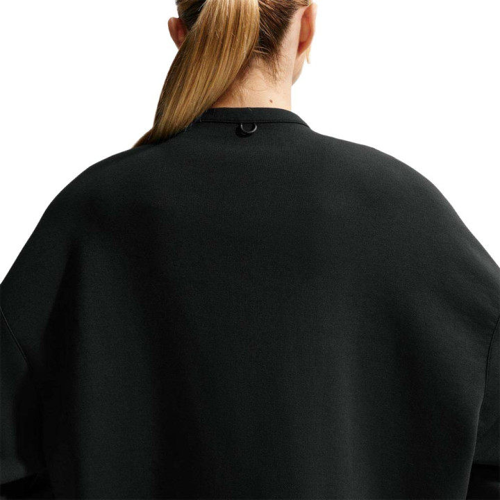 Nike 24.7 Impossiblysoft Felpa Palestra Girocollo Crop Nero Donna