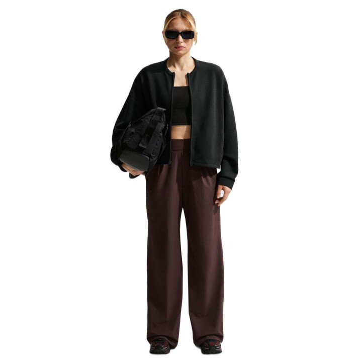 Nike 24.7 Impossiblysoft Felpa Palestra Girocollo Crop Nero Donna