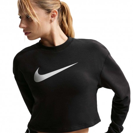 Nike Pro Felpa Palestra Girocollo Pro Nero Donna