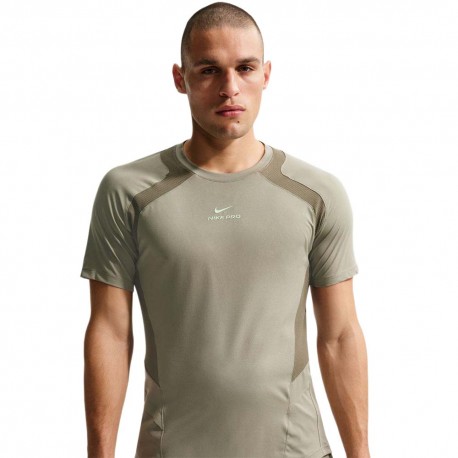 Nike Pro Training Maglietta Palestra Comp Verde Uomo