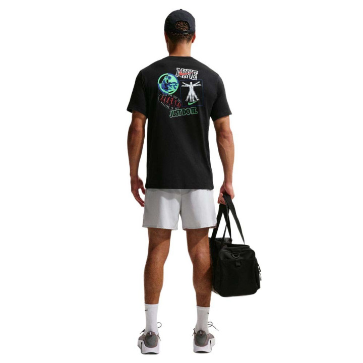 Nike Maglietta Palestra Train Stickers Nero Uomo