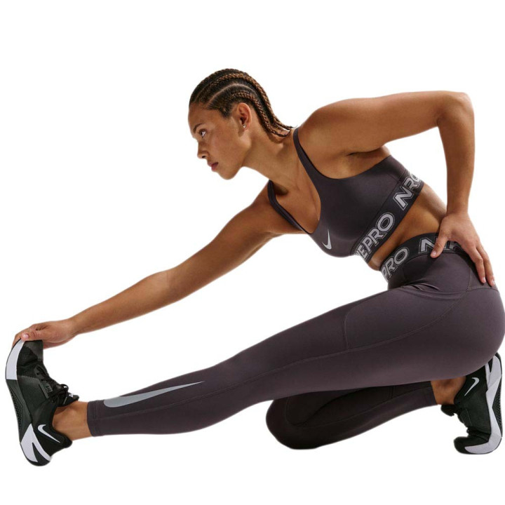Nike Pro Leggings Palestra Tight Grigio Donna
