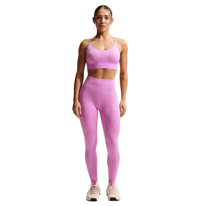 Nike Pro Leggings Palestra Tight Seamless Rosa Donna