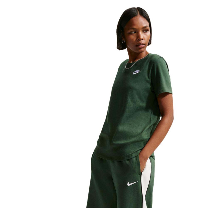 Nike Sportswear Club Essentials T-Shirt Verde Donna