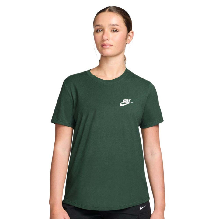 Nike Sportswear Club Essentials T-Shirt Verde Donna