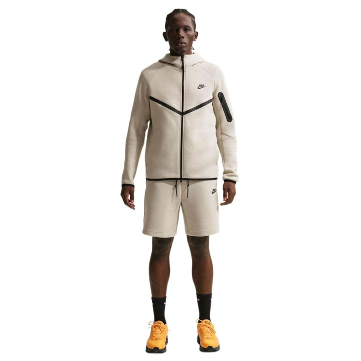 Nike Tech Felpa Con Cappuccio Beige Uomo