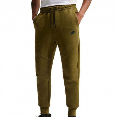 Nike Tech Pantaloni Con Polsino Verde Uomo