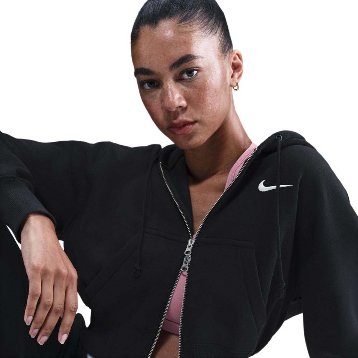 Nike Sportswear Phoenix Felpa Con Cerniera Nero Donna