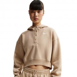 Sportswear Phoenix Felpa Crop Con Cappuccio verde