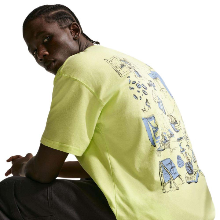 Nike Sportswear T-Shirt Logo Graphic Lime Uomo
