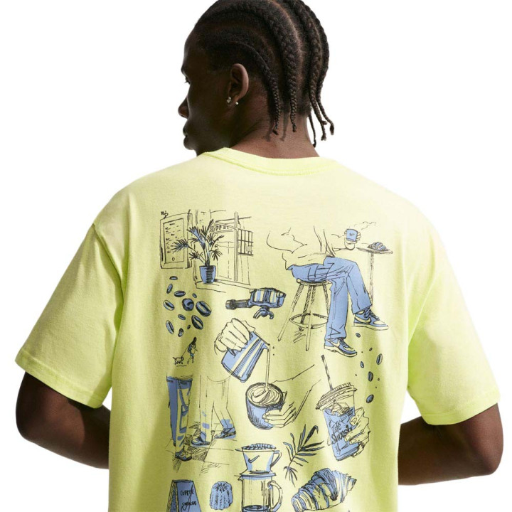Nike Sportswear T-Shirt Logo Graphic Lime Uomo