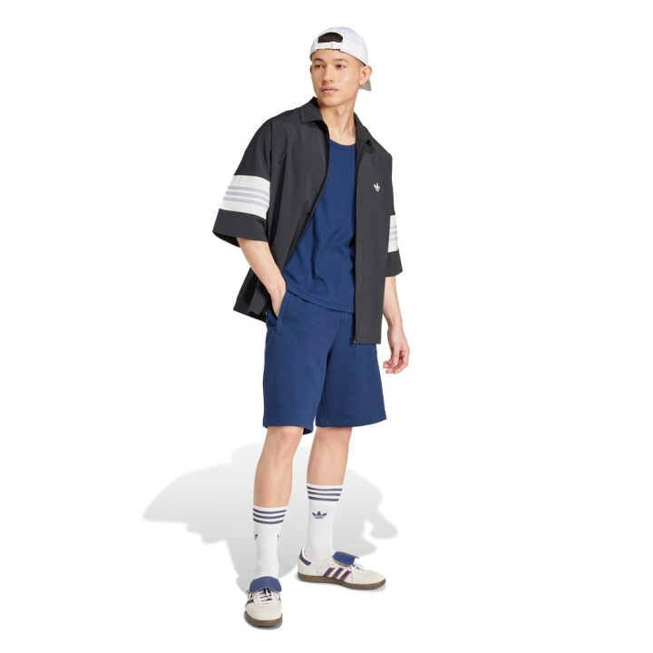 ADIDAS Originals Trefoil Essentials Shorts Logo Piccolo Blu Uomo