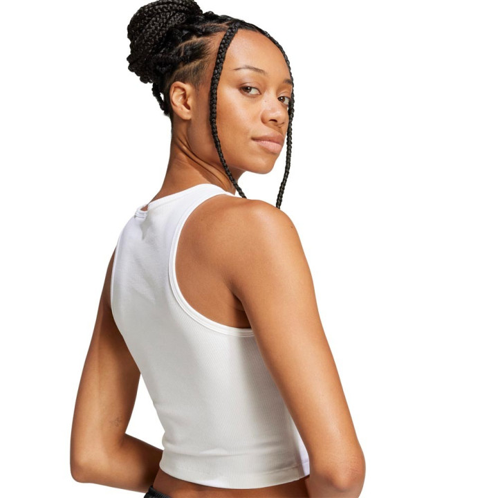 ADIDAS Originals Essentials Top Trefoil Bianco Donna