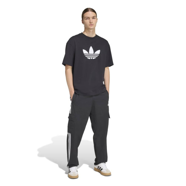 ADIDAS Originals Adicolor Trefoil T-Shirt Big Logo Nero Uomo