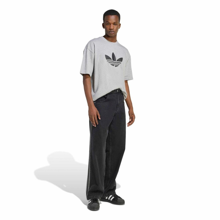 ADIDAS Originals Adicolor Trefoil T-Shirt Big Logo Grigio Uomo