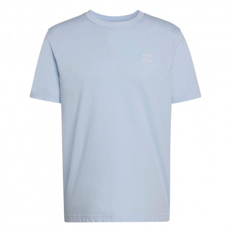 ADIDAS Originals Trefoil Essentials T-Shirt Logo Piccolo Azzurro Uomo