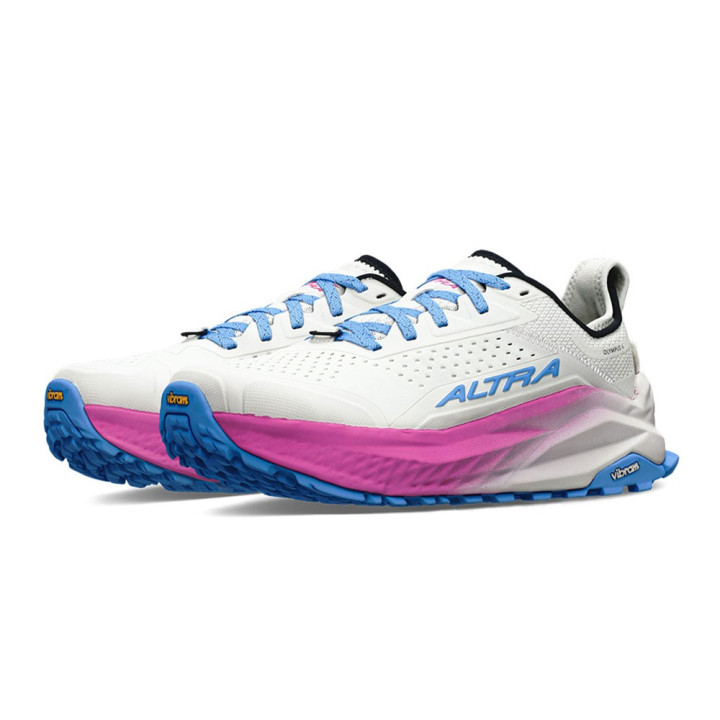Altra Olympus 6 Bianco Blu - Scarpe Trail Running Donna