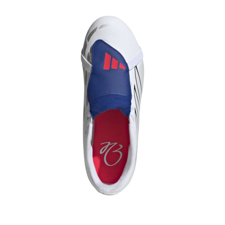 ADIDAS Predator Club Ft Fg J Bianco Bianco Blu - Scarpe Da Calcio Bambino