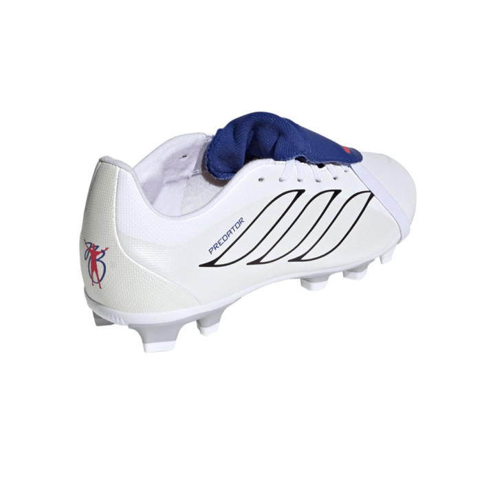 ADIDAS Predator Club Ft Fg J Bianco Bianco Blu - Scarpe Da Calcio Bambino