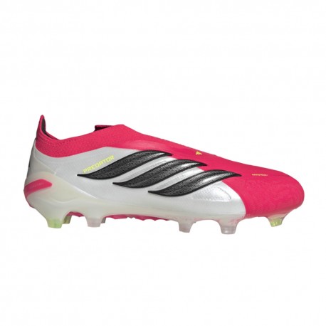 ADIDAS Predator Elite Ll Fg Rosso Nero Bianco - Scarpe Da Calcio Uomo