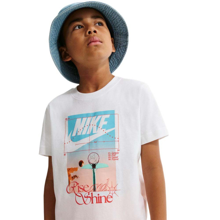 Nike Sportswear Maglietta Palestra Big Logo Bianco Bambino