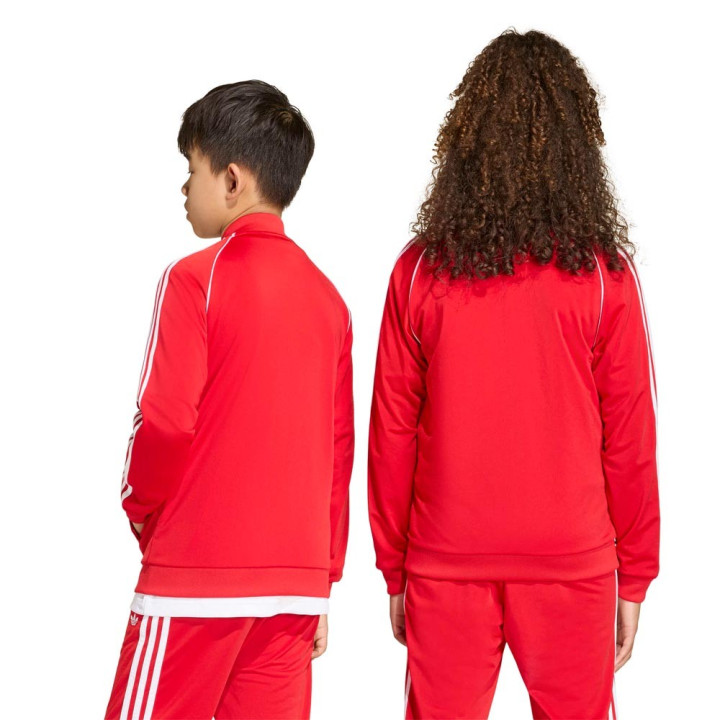ADIDAS Originals Giacca Sportiva Adicolor Tristripe Rosso Bambino