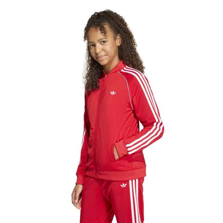 ADIDAS Originals Giacca Sportiva Adicolor Tristripe Rosso Bambino