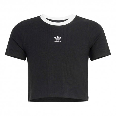 ADIDAS Originals Maglietta Palestra Crop Nero Bambina
