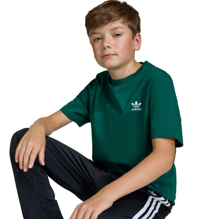 ADIDAS Originals Maglietta Palestra Logo Piccolo Verde Bambino