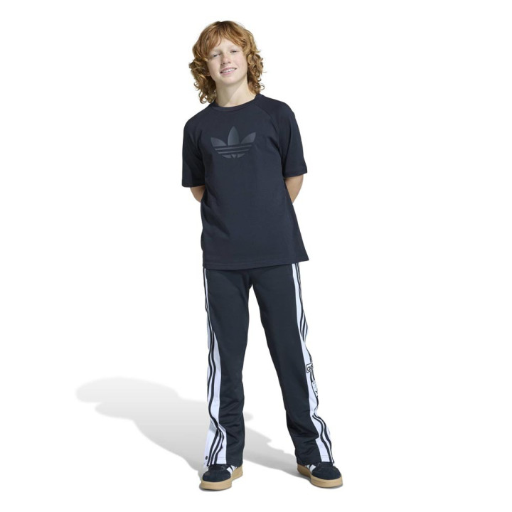 ADIDAS Originals Maglietta Palestra Logo Tono Su Tono Nero Bambino
