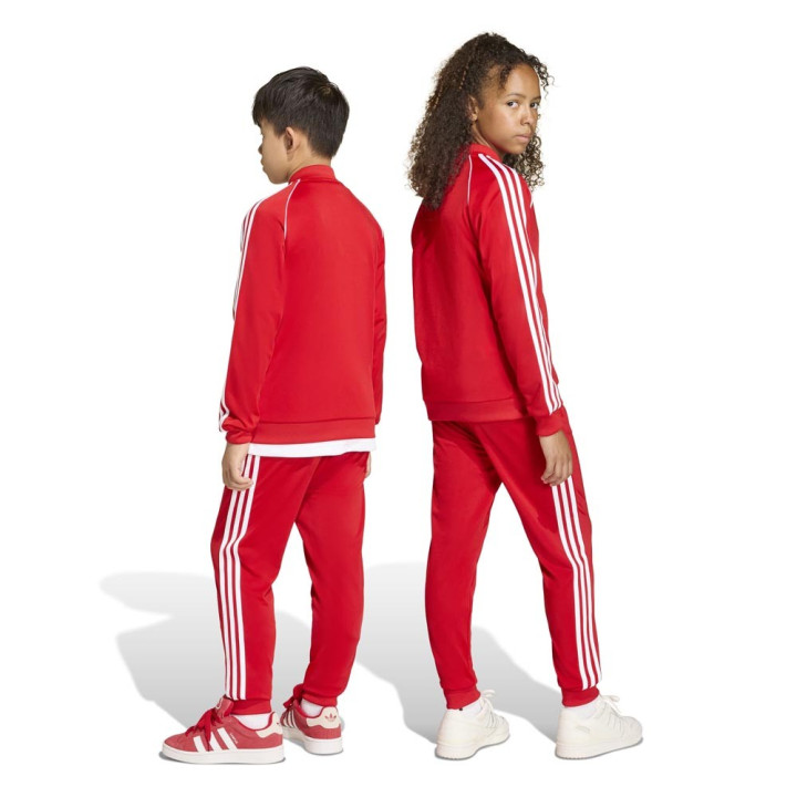 ADIDAS Originals Pantaloni Tristripe Adicolor Rosso Bambino