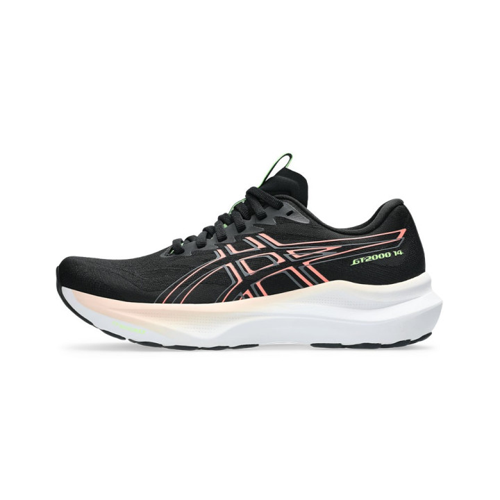 Asics Gt-2000 14 Nero Sun Coral - Scarpe Running Donna