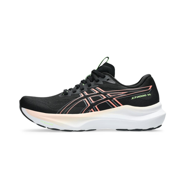Asics Gt-2000 14 Nero Sun Coral - Scarpe Running Donna
