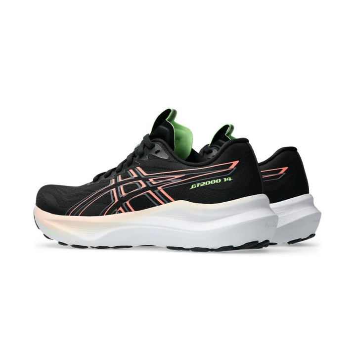 Asics Gt-2000 14 Nero Sun Coral - Scarpe Running Donna