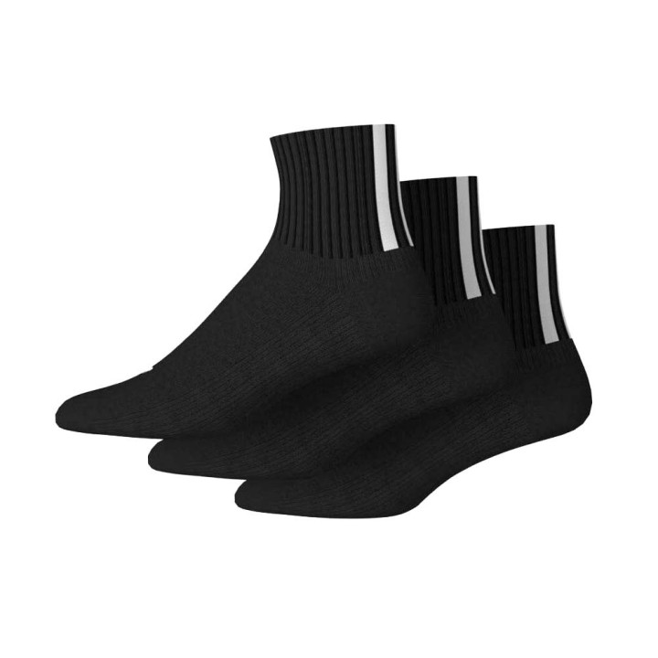 ADIDAS Originals Quarter 3 Back Stripes Calza Quarter 3 Pack Nero