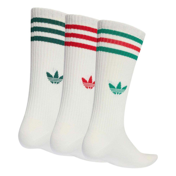 ADIDAS Originals 3-Stripes High Calza Tris Pack Bianco