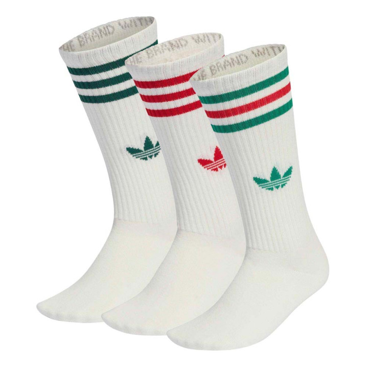 ADIDAS Originals 3-Stripes High Calza Tris Pack Bianco