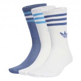 3-Stripes Calza Trefoil High 3 Pack blu