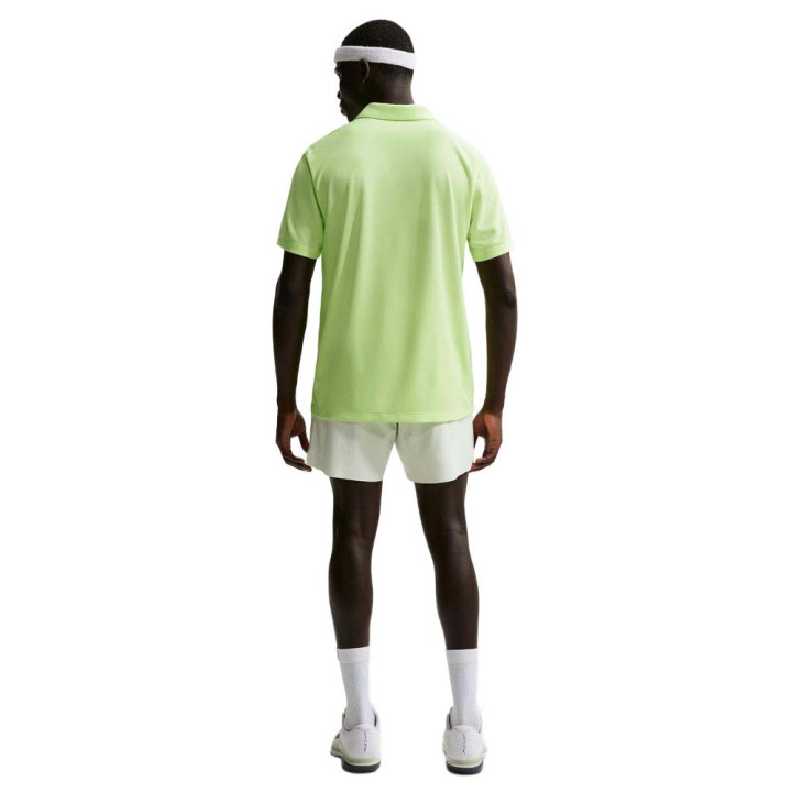 Nike Polo Tennis Court Dri-Fit Liquid Lime Nero Uomo