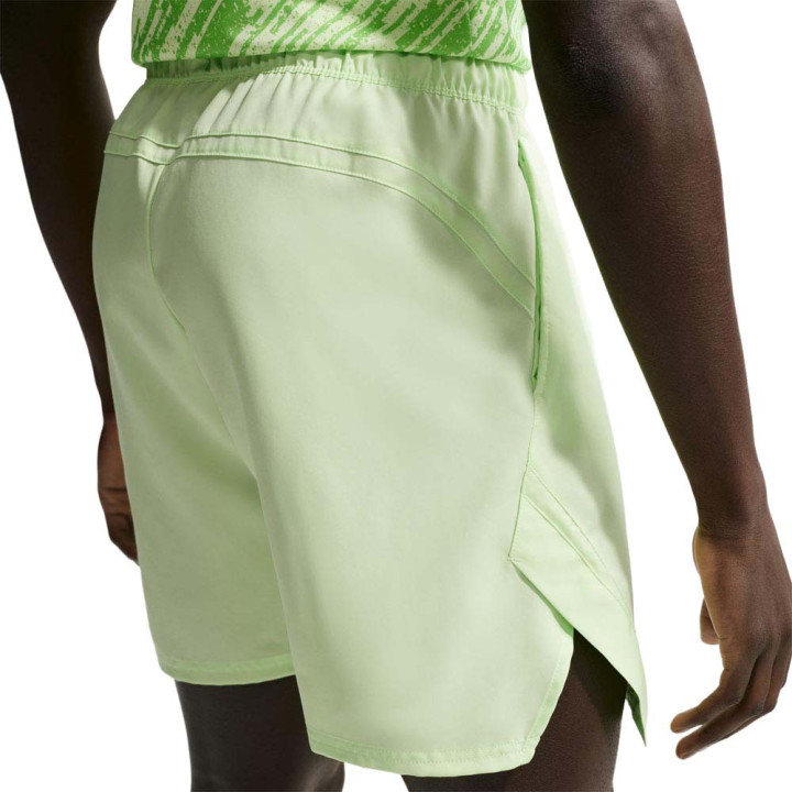 Nike Short Tennis Court Victory Lime Nero Uomo