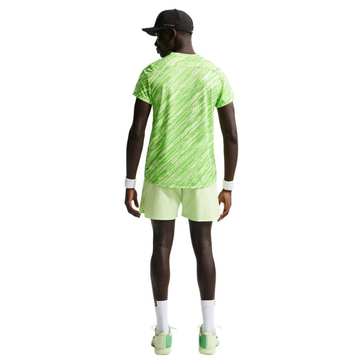 Nike Short Tennis Court Victory Lime Nero Uomo