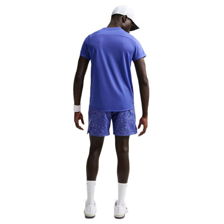 Nike T-Shirt Tennis Court Victory Lapis Bianco Uomo