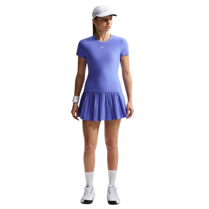 Nike T-Shirt Tennis Victory Sapphire Bianco Donna