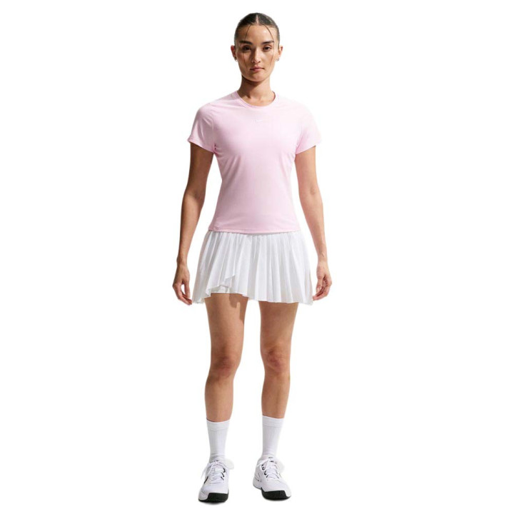 Nike T-Shirt Tennis Victory Rosa Foam Nero Donna