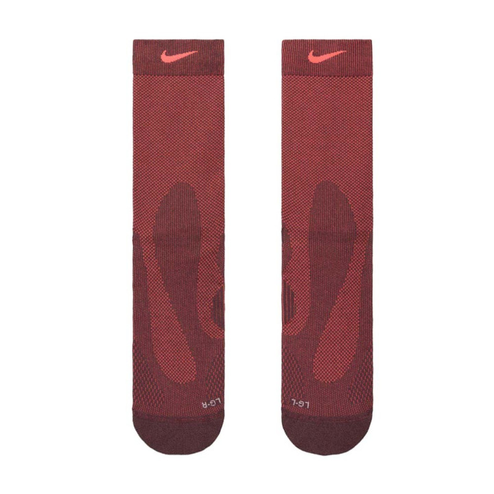 Nike Calza Run Fast Mediumweight Crew Tattoo Hot Lava