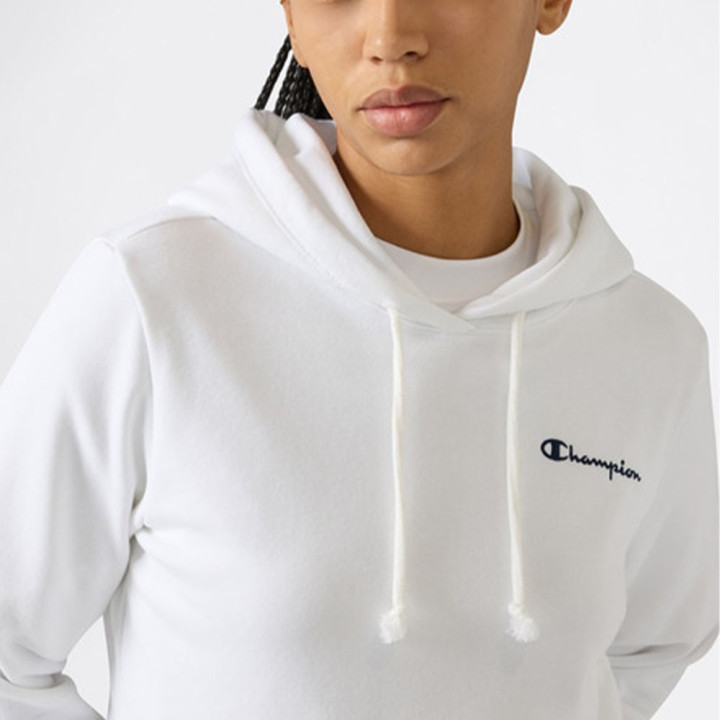 Champion Felpa Con Cappuccio Nero Donna