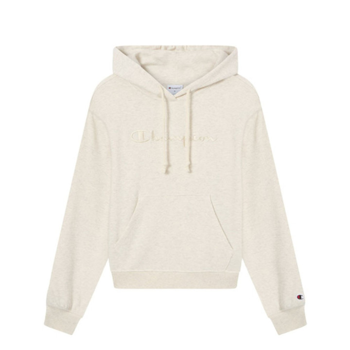 Champion Felpa Logo Tonale Grigio Donna