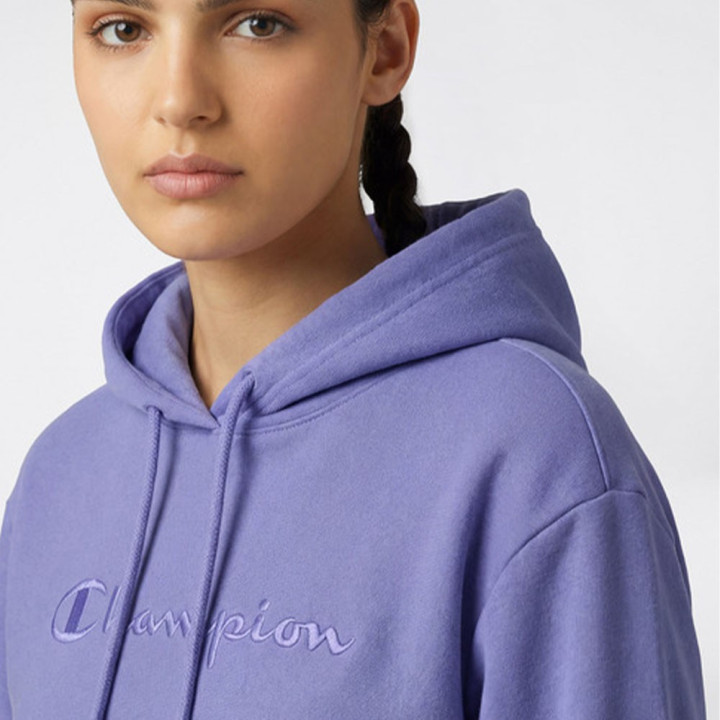 Champion Felpa Logo Tonale Viola Donna